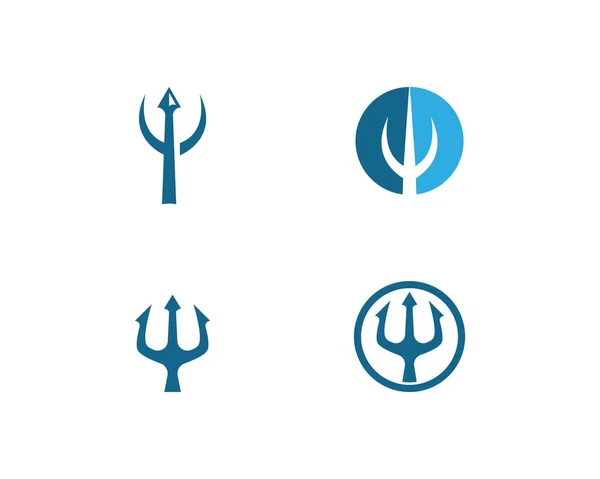 Szablon Trident Logo — Wektor stockowy