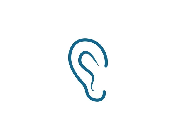 Слухання логотип вектор — стоковий вектор