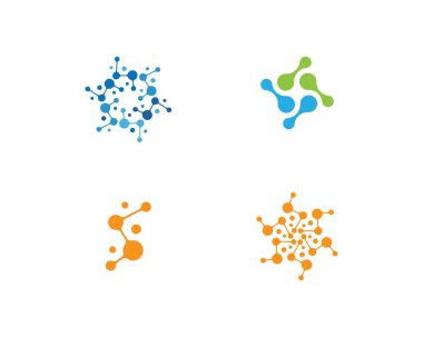 molekül Logo vektör