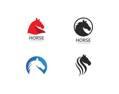 At Logo Şablonu Vektörü