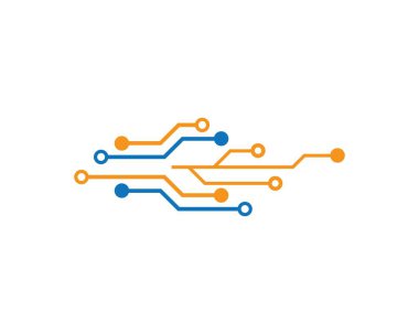 Devre teknolojisi logosu vektör