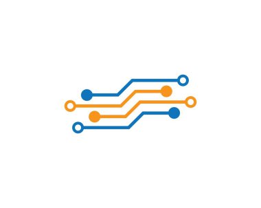 Devre teknolojisi logosu vektör