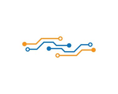 Devre teknolojisi logosu vektör