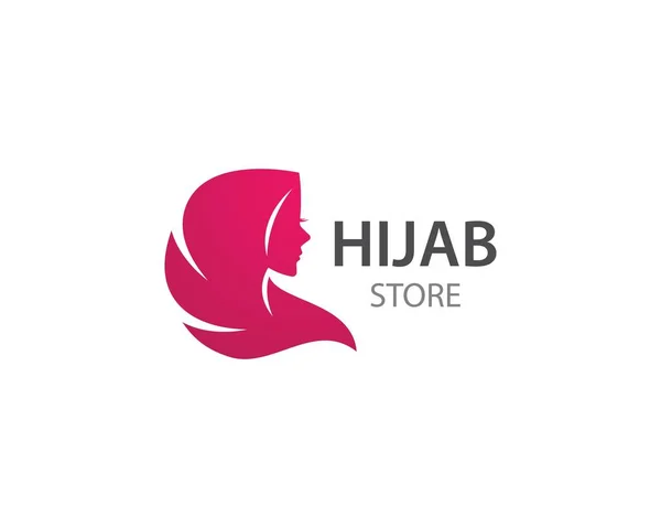 Vector de logotipo de Hijab — Vector de stock