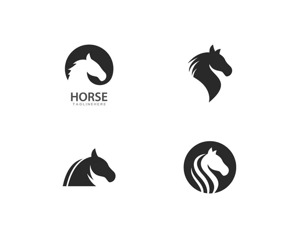 Modèle de logo de cheval vecteur — Image vectorielle