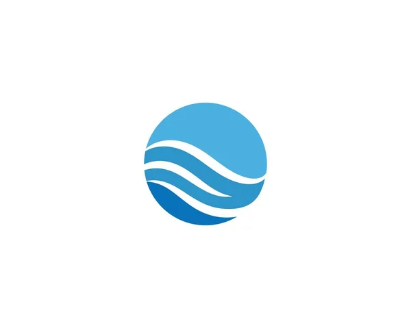 Logo ola de agua — Vector de stock