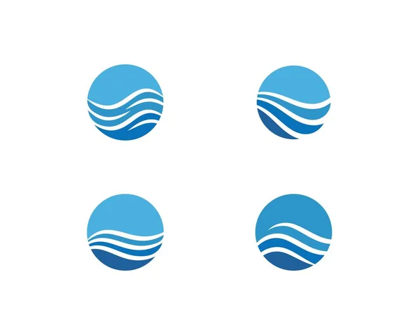 Logotipo da onda de água — Vetor de Stock