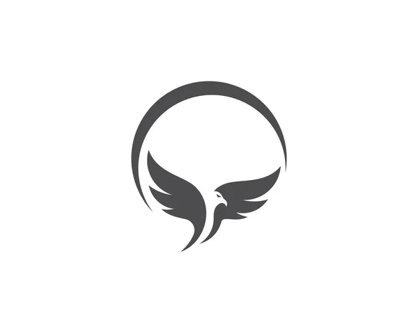 Plantilla de logotipo de ave águila — Archivo Imágenes Vectoriales