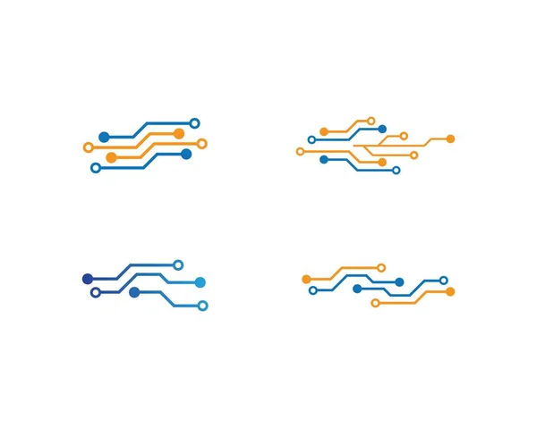 Vecteur de logo de technologie de circuit — Image vectorielle