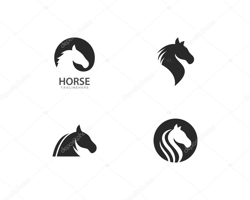 Horse Logo Template Vector illustration design