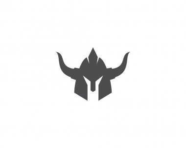 Spartalı kask logo şablonu