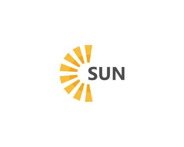 Güneş ılustration Logo vektör