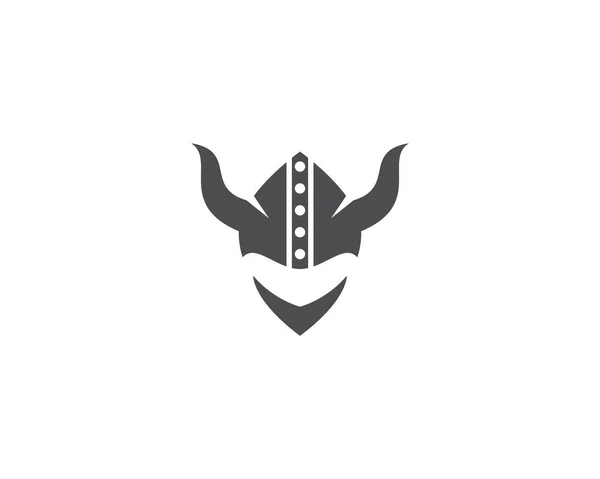 Viking hjälm logotyp — Stock vektor