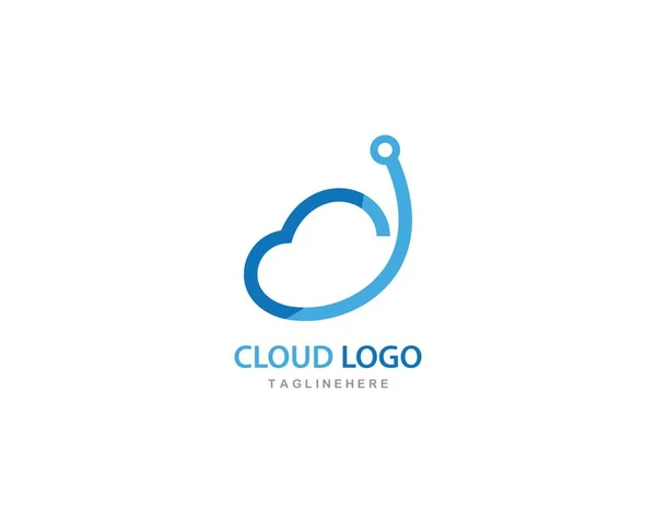 Cloud logo vector — Stockvector