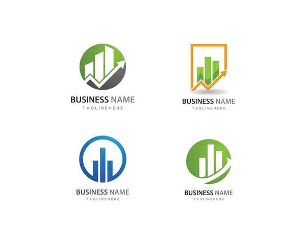 Modèle de logo professionnel de financement des entreprises — Image vectorielle
