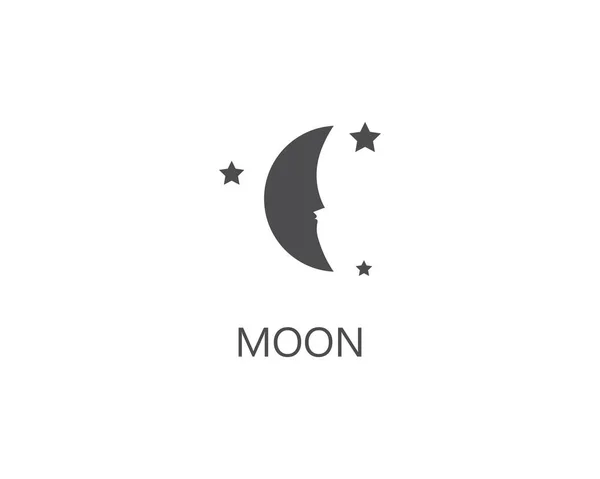 Logotipo da ilustração lunar — Vetor de Stock