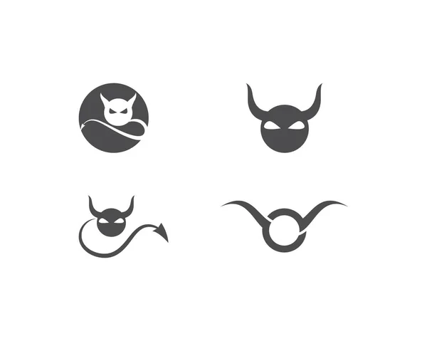 Logo du diable vecteur d'ilustration — Image vectorielle