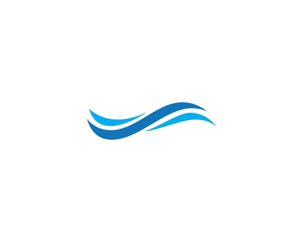 Vorlage für das Logo der Wasserwelle — Stockvektor