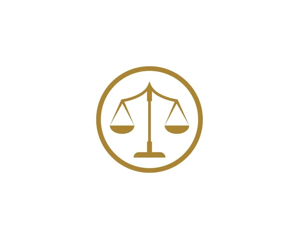 Logo du cabinet d'avocats vecteur d'ilustration — Image vectorielle