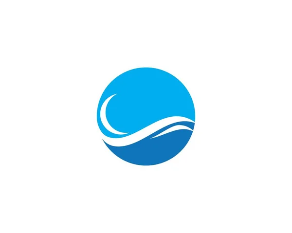 Logo ola de agua Plantilla — Vector de stock