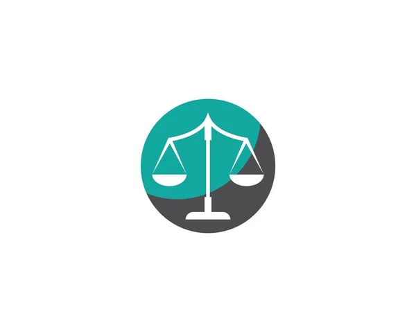 Logo du cabinet d'avocats vecteur d'ilustration — Image vectorielle