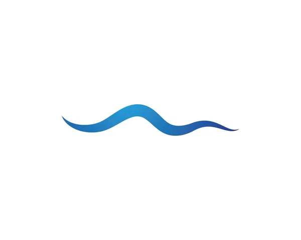 Logo fali wodnej Szablon — Wektor stockowy
