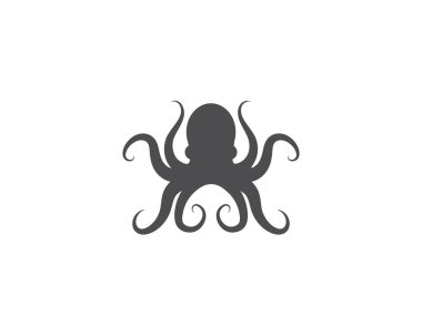 Ahtapot logo ilüstrasyon vektörü 