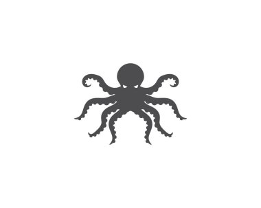 Ahtapot logo ilüstrasyon vektörü 