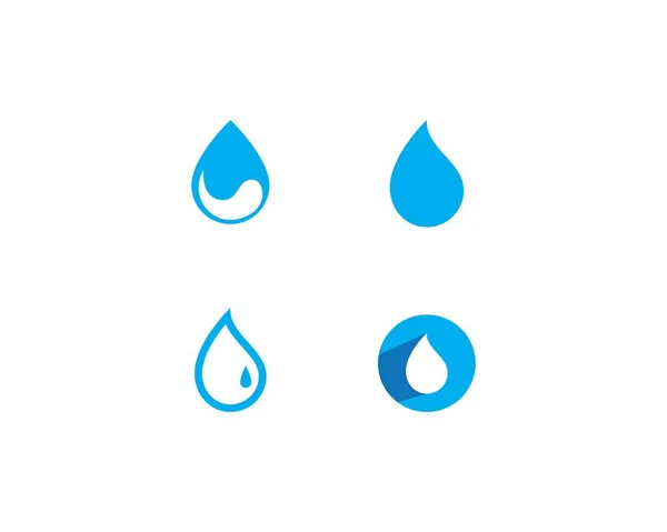 Шаблон логотипа капли воды — стоковый вектор
