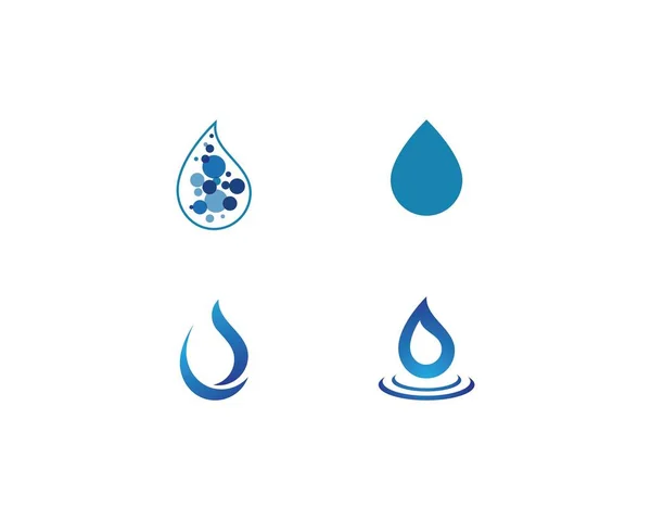 Шаблон логотипа капли воды — стоковый вектор