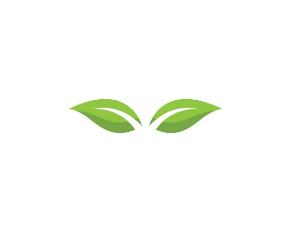 Logo feuille verte — Image vectorielle