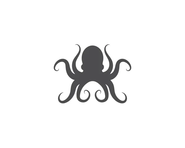 Pulpo logo ilustración vector — Vector de stock