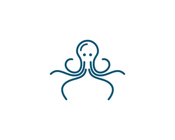 Octopus logo ilustration vector — Stock Vector