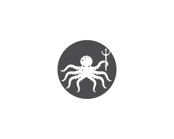 Oktopus-Logo-Abbildungsvektor — Stockvektor