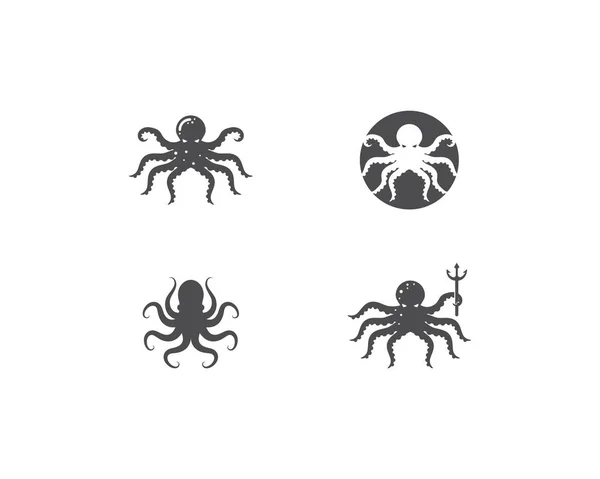 Vecteur d'ilustration logo poulpe — Image vectorielle
