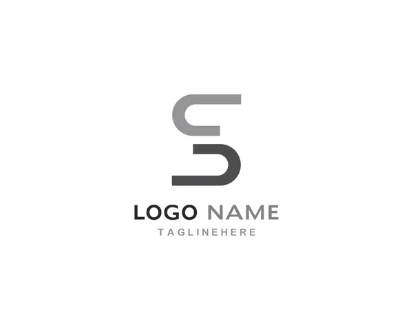 Entreprise entreprise lettre S logo design — Image vectorielle