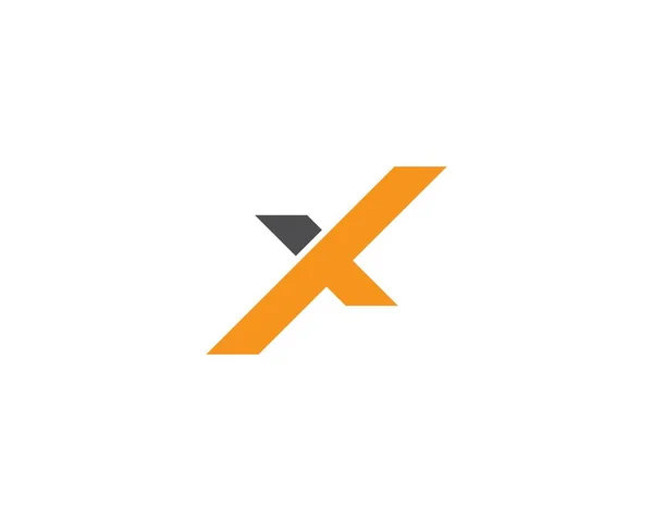 X Harfi Logo Şablonu — Stok Vektör