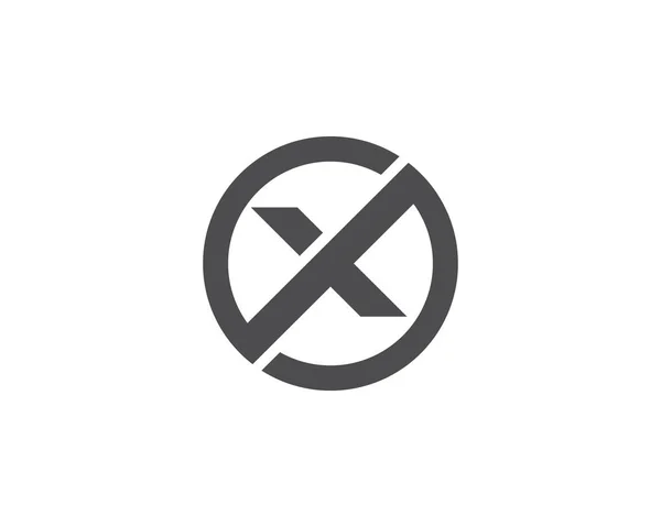 Шаблон логотипу літери X — стоковий вектор