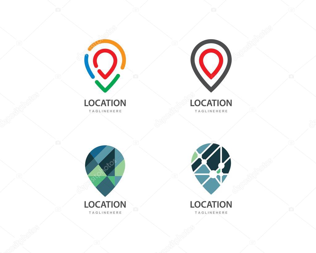 Location point Logo vector