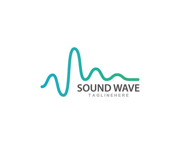 sound wave music logo vector