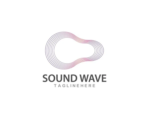 sound wave music logo vector