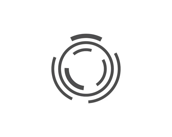 Soyut daire Logo şablonu — Stok Vektör