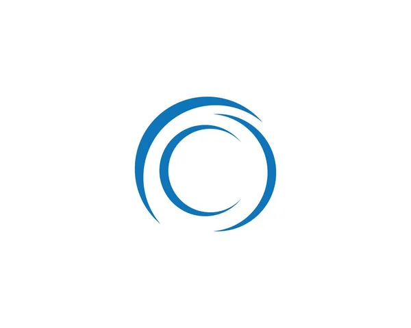 Abstrakta cirkeln logotyp mall — Stock vektor