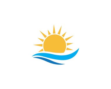 Güneş ılustration Logo vektör