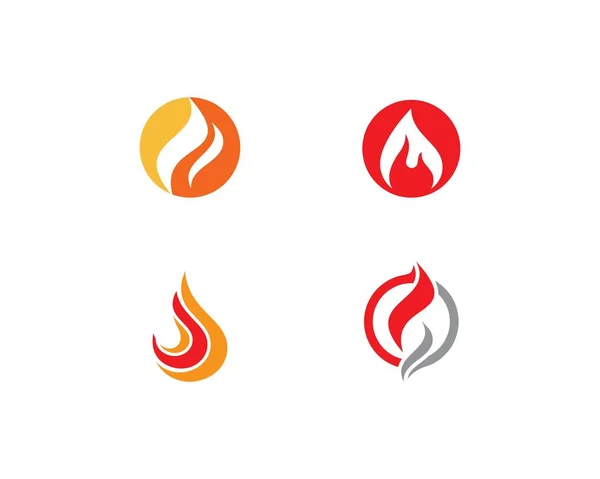 Logo der Feuerflamme — Stockvektor