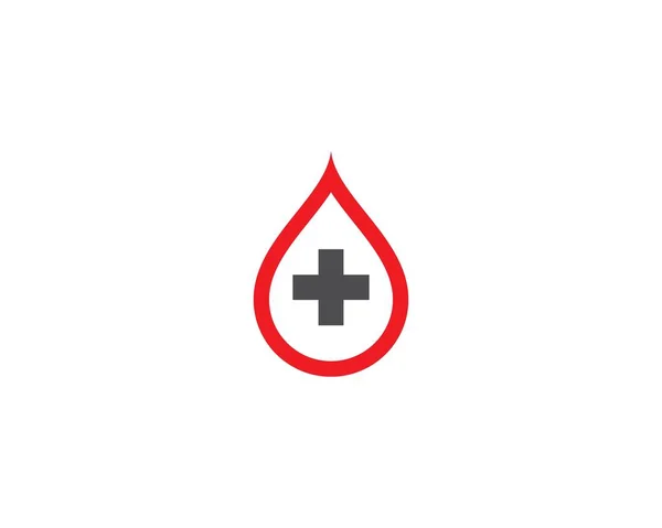 Blood ilustration logo vector — Stock Vector