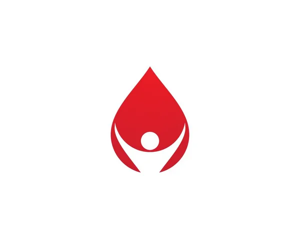 Blood ilustration logo vektor — Stock vektor