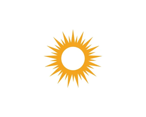 Sun ilustration logo vector — Stock Vector