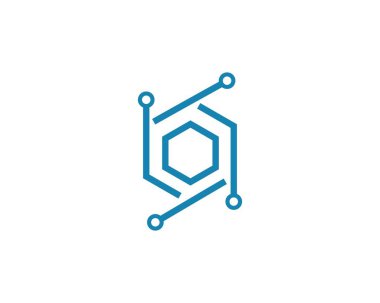 Devre teknolojisi logosu vektör