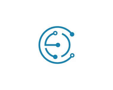 Devre teknolojisi logosu vektör